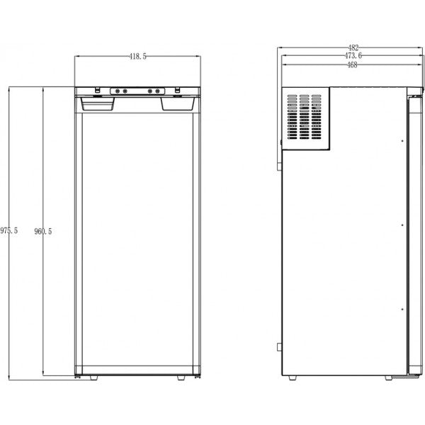 12/24V Compressor refrigerator Carbest LR90L