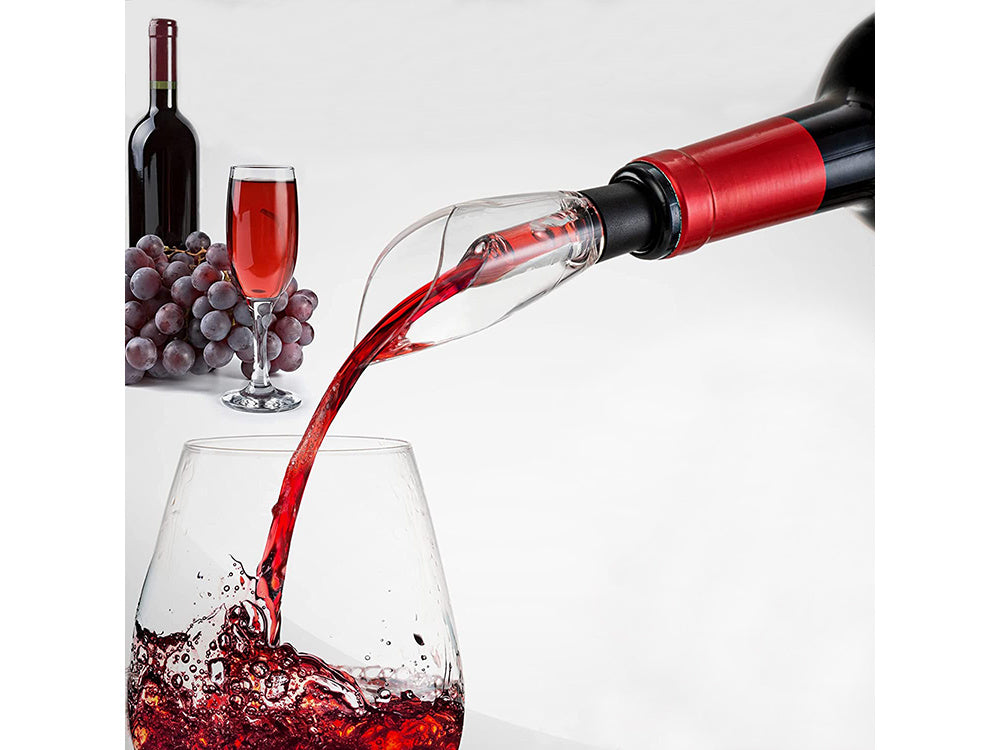 Комплект електрически тирбушон за вино с поставка - WoowBg