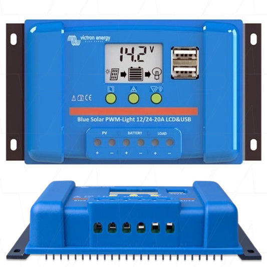 Соларен контролер Victron BlueSolar PWM LCD&USB 12/24V - WoowBg