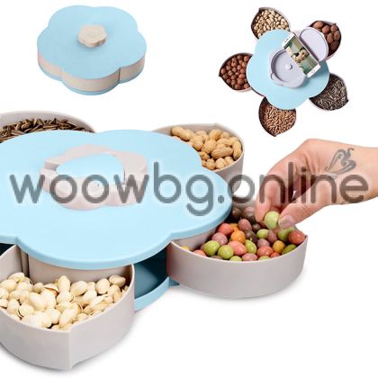 Rotating organizer for nuts and candies
