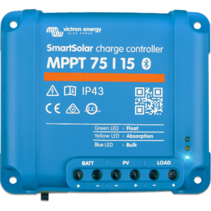 Victron SmartSolar MPPT 75/15 (12 / 24V-15A) solar controller with Bluetooth