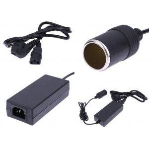 12v portable shower and 220v to 12v adapter with lighter plug
