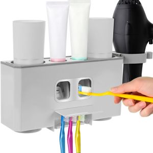 Automatic dispenser for two toothpastes