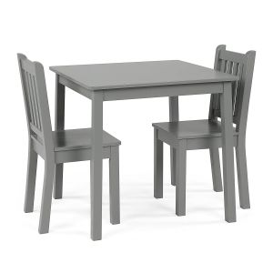Children's wooden table with 2 chairs