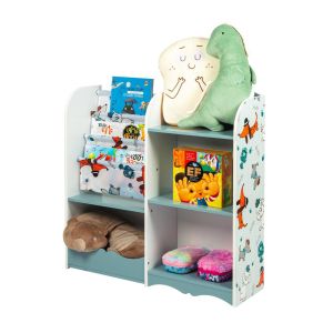 Wooden shelf for books and toys